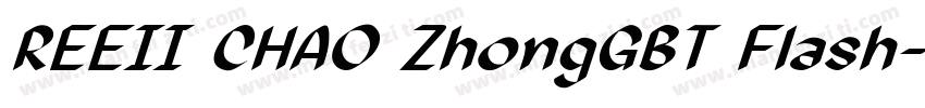REEII CHAO ZhongGBT Flash字体转换